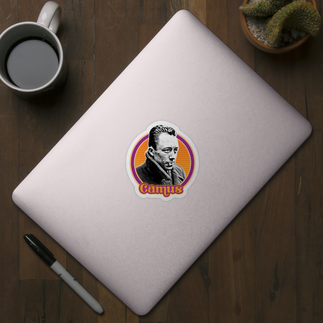 Albert Camus /// Retro Fan Art Design by DankFutura